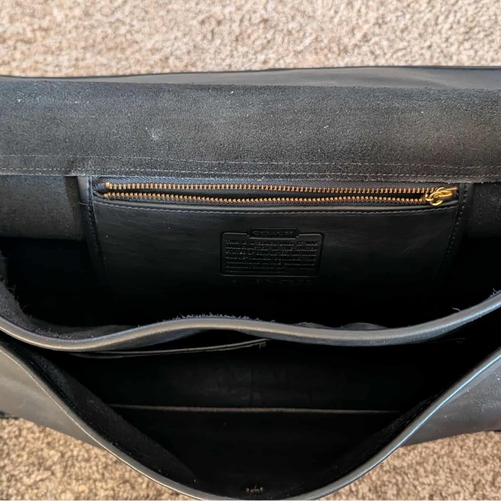 Coach 90s Black Beekman Leather Briefcase — Excellent condition! - Picture 5 of 8